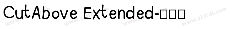 CutAbove Extended字体转换